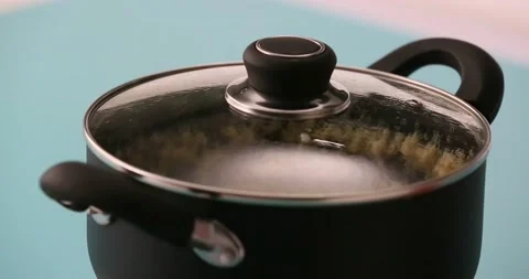 Preparing and serving quinoa burger Stock Footage 132145950