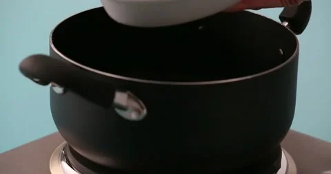 Preparing and serving quinoa burger Stock Footage 132145998