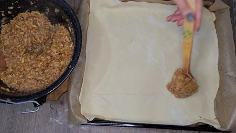 Preparing Apple Pie Stock Footage 171474348