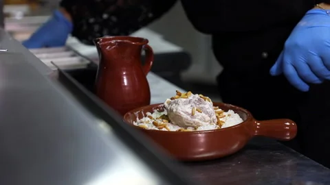 Preparing arabic food Stock Footage 146568723