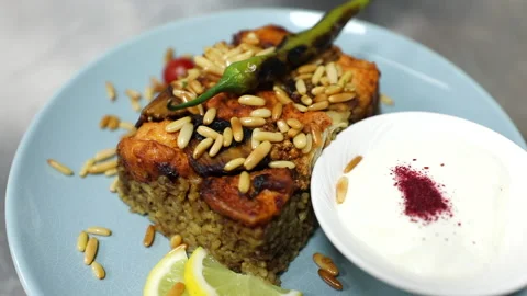 Preparing arabic food Stock Footage 146582985