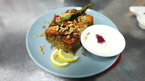 Preparing arabic food Stock Footage 146583001