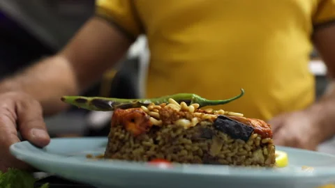 Preparing arabic food Stock Footage 146583102