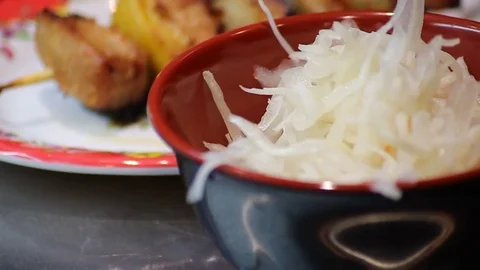 Preparing an Asian meal Stock Footage 75755396