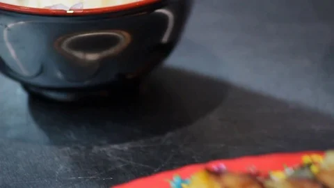 Preparing an Asian meal. Stock Footage 75755954