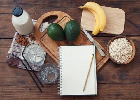 Preparing avocado smoothie Stock Photos