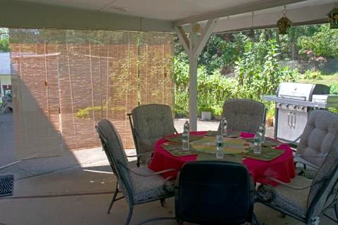 Preparing for a Backyard BBQ -09 Stock Photos