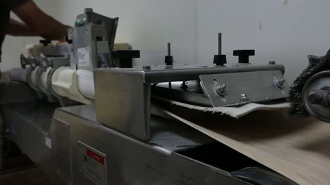 Preparing &amp; Baking Delicious New York Style Bagels In A Cafe Bakery Deli Stock Footage 123878278