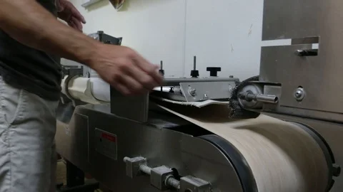 Preparing &amp; Baking Delicious New York Style Bagels In A Cafe Bakery Deli Stock Footage 123878313