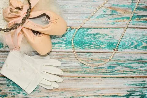 Preparing for ballet dancing show Stock Photos