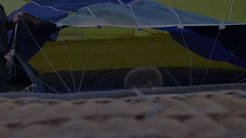 Preparing the balloon for flight Stock Footage 151139505