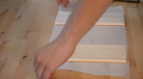 Preparing The Base Of A Cake Stock Footage 51833651