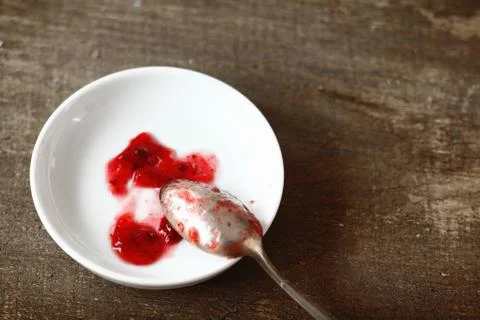 Preparing a batch of strawberry jam Stock Photos