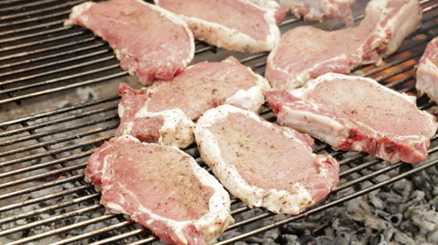 Preparing BBQ Stock Footage 48871194