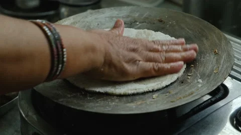Preparing Bhakri ( An Indian Authentic Bread ) Stock Footage 161945860