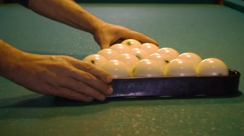 Preparing to billiard game Видео 68510131