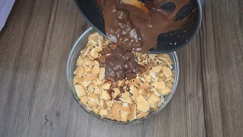 Preparing biscuits cake Stock-Footage 171770156