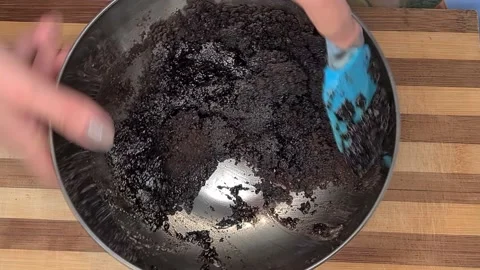 Preparing biscuits for tiramisu preparation Stock Footage 219545260