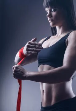 Preparing for boxing Stock Photos