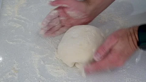 Preparing bread dough Stock Footage 284923000