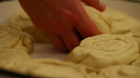 Preparing bread Stock Footage 54430065