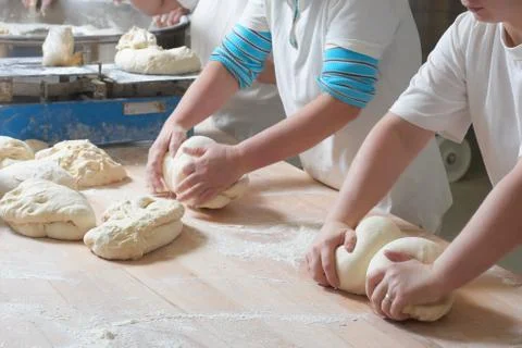 Preparing bread Stock Photos