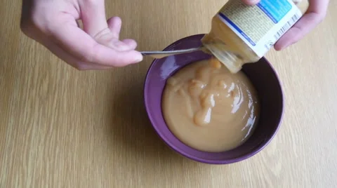 Preparing Breakfast for Child Stock Footage 42587190