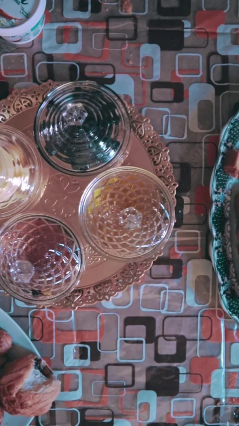 Preparing breakfast for Eid al-Fitr, moroccan food Stock Footage 303967339