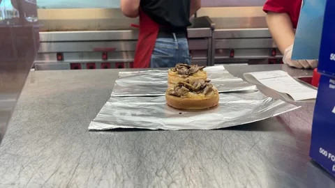 Preparing Burgers Stock Footage 168856517
