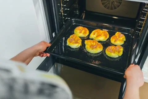 Preparing cake for bake Stock Photos