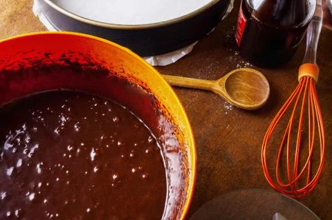 Preparing Cake Stock Photos