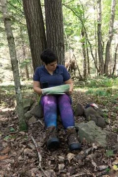 Preparing for camping 스톡 사진