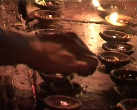 Preparing candles Stock Footage 312780