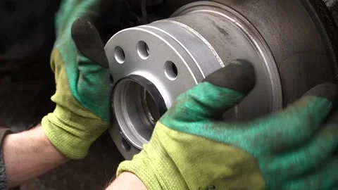 Preparing the car for the installation Stockbeeldmateriaal 237073935