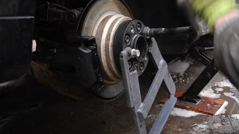 Preparing the car for the installation Stockbeeldmateriaal 237074034