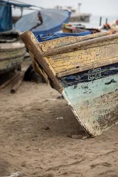 Preparing for the Catch in Lima's Port Stock Photos
