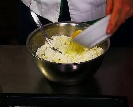 Preparing cheese dressing Stock Footage 10717990