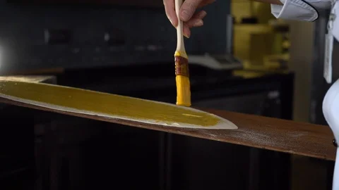 Preparing cheese pita in a restaurant Stock Footage 106480936