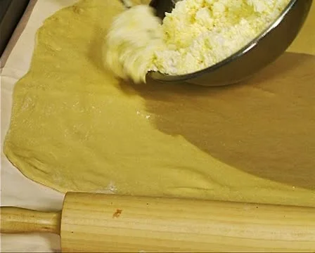 Preparing cheese speciality Stock Footage