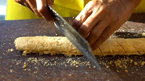 Preparing Chinese peanut snack Video stock 97794047