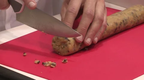 Preparing chocolate cookies Stock Footage 57946056
