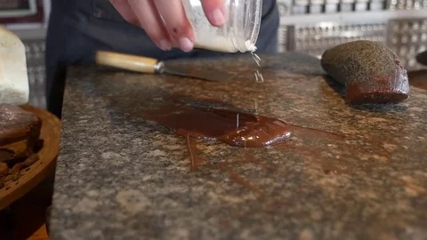 Preparing chocolate Stock Footage 75547026