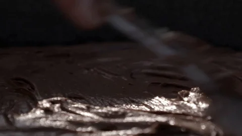 Preparing chololate cake Stock Footage 93730941