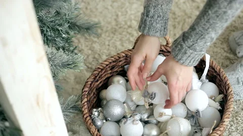 Preparing for Christmas Stock Footage 54392307