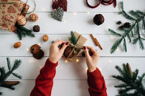 Preparing for Christmas. Stock Photos
