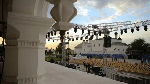 Preparing for a classical concert in Russia Stock Footage 71036862