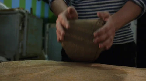 Preparing clay 4 Stock Footage 31748112