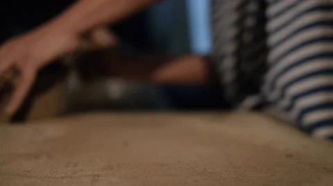 Preparing clay 6 Stock Footage 31748357