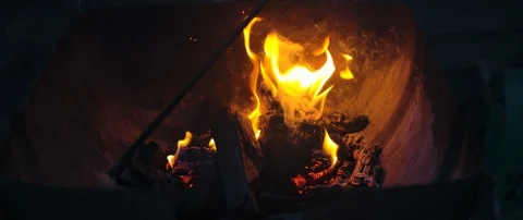 Preparing Coal for BBQ Stock Footage 125534892