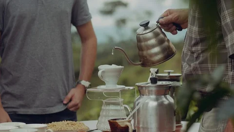 Preparing Coffee Colombia 04 스톡 동영상 93569875